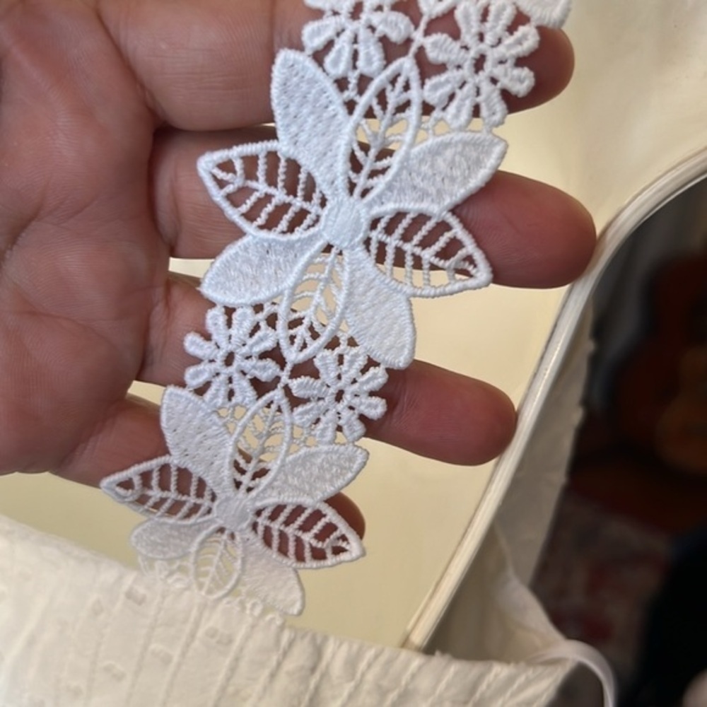 Lulus White Eyelet Ruffled Backless Mini Dress - image 2